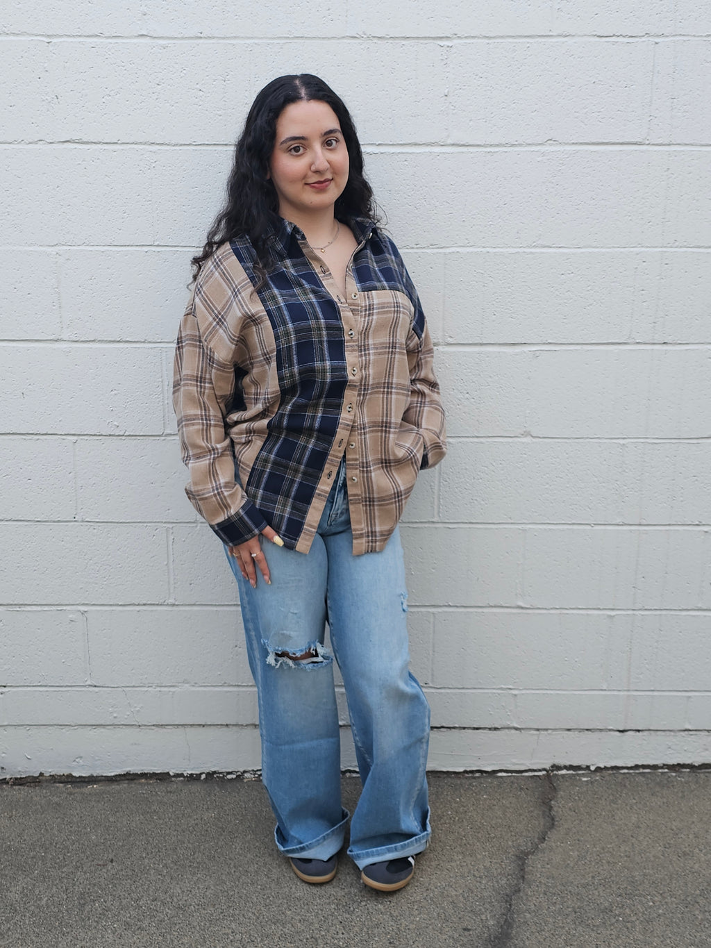 Cozy Fall Flannel- Tan