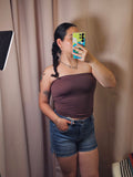 Syd Tube Top-Brown