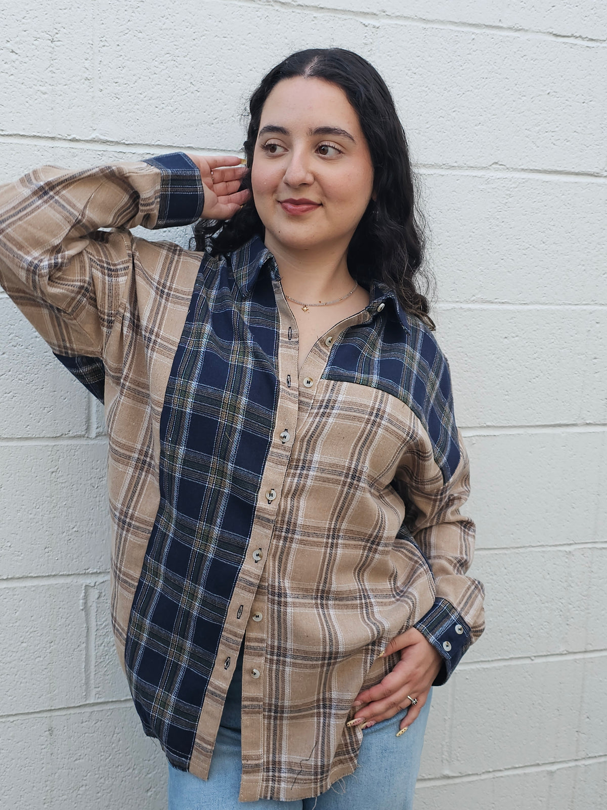 Cozy Fall Flannel- Tan