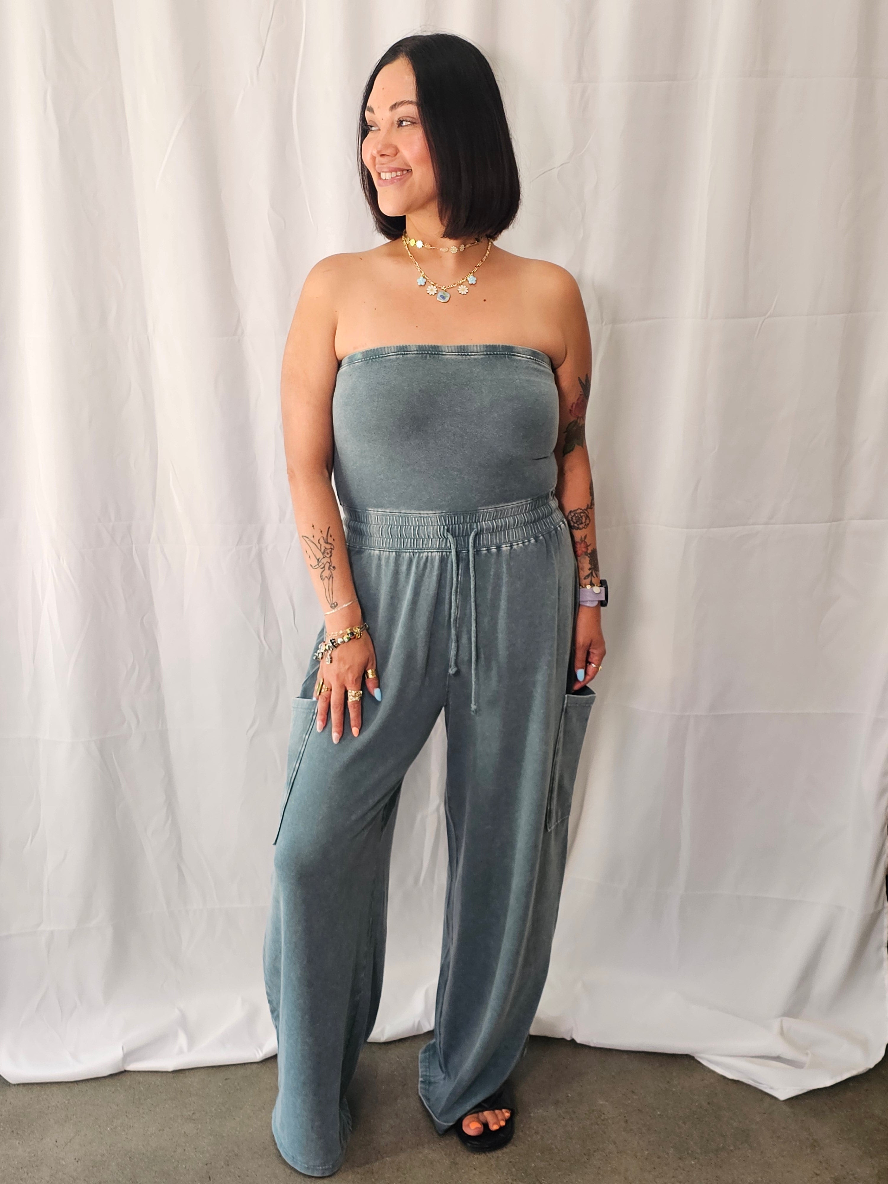 Potter Jumpsuit- Teal