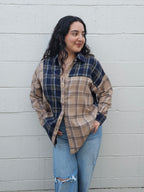 Cozy Fall Flannel- Tan