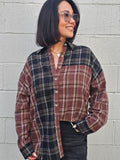 Cozy Fall Flannel- Brown